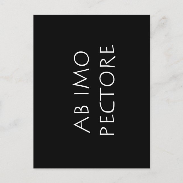 Cartão Postal Do fundo do peito (Frente)