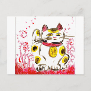 Cartão Postal do Gato Sortudo