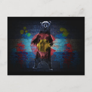 Cartão postal do grafite Colorado flag grunge