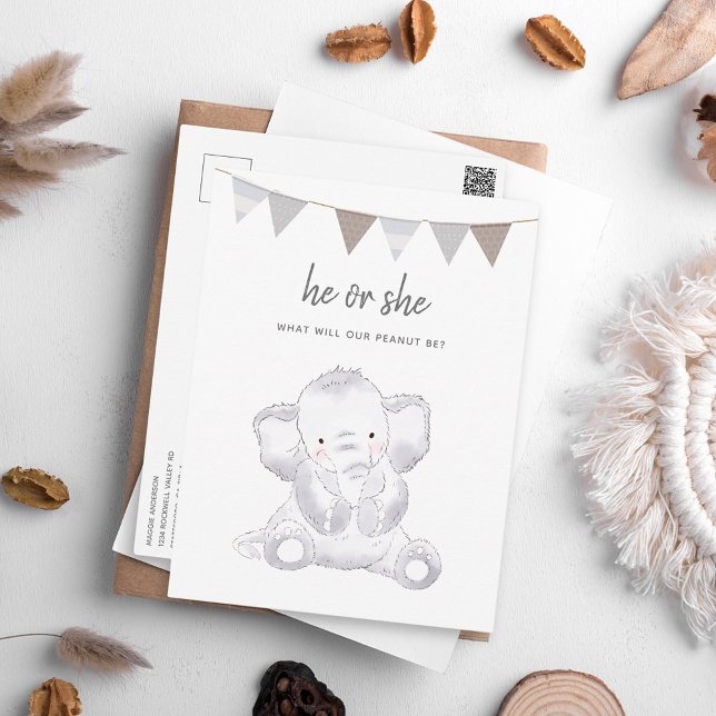 Cartão postal do Grupo Elefante Moderno Neutro par (Criador carregado)