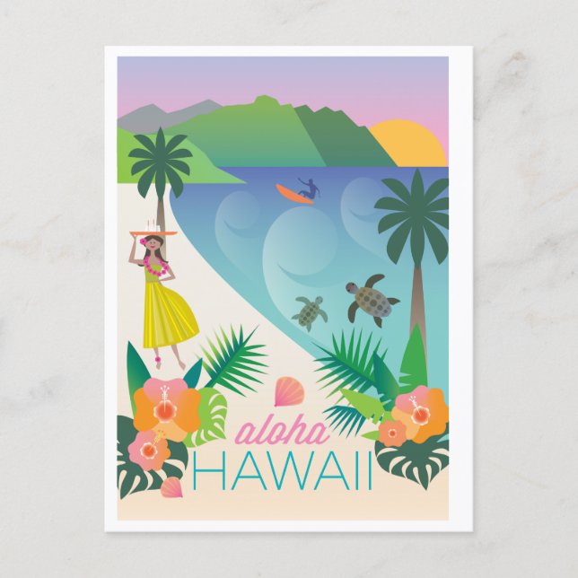Cartão Postal do Havaí (Frente)