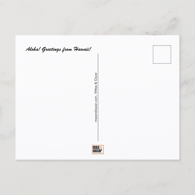 Cartão Postal do Havaí (Verso)