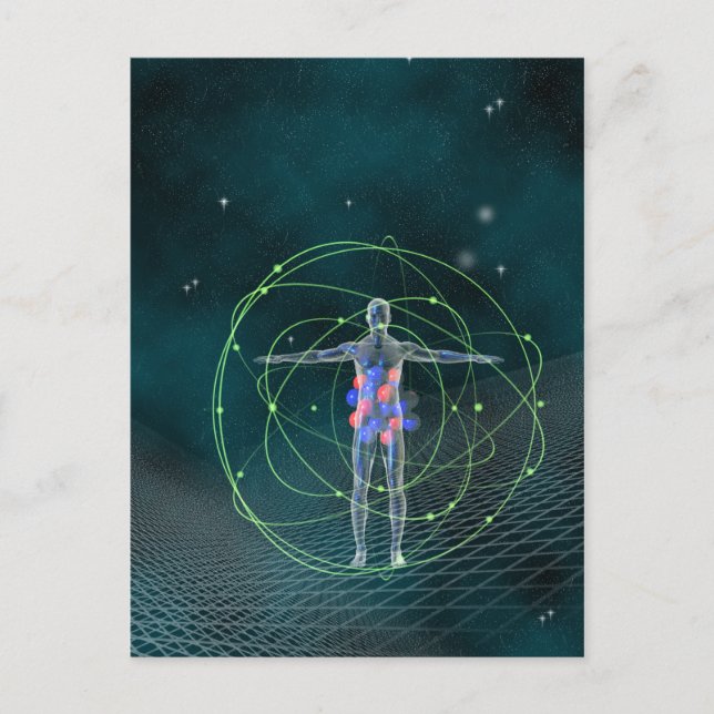 Cartão postal do Homem e do Universo (Frente)