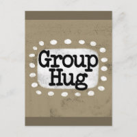 Cartão postal do Hug de Grupo