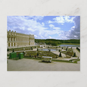 Cartão postal do jardim do palácio de Versalhes
