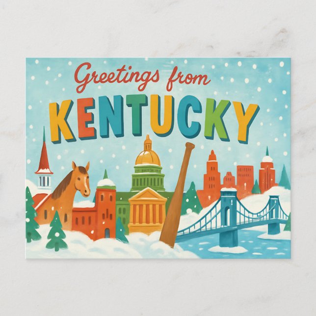 Cartão postal do KENTUCKY (Frente)
