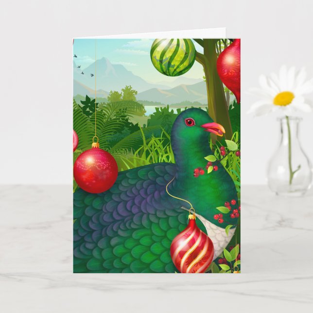 Cartão Postal do Kereru de Natal (Planta pequena)