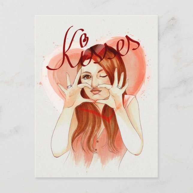 Cartão postal do Kisses (Frente)