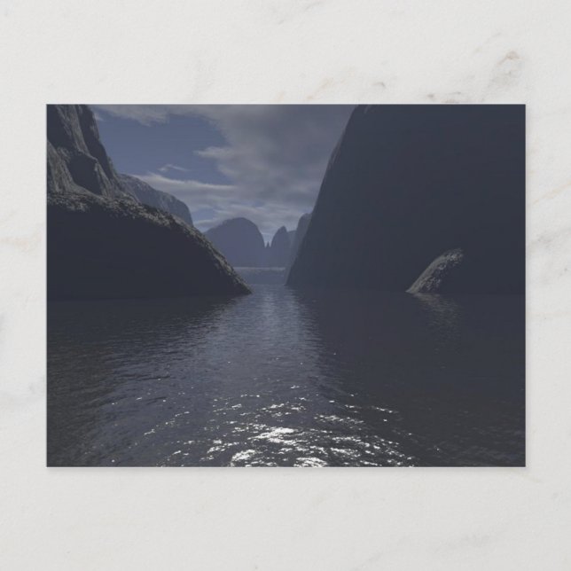 Cartão postal do Lago Canyon (Frente)