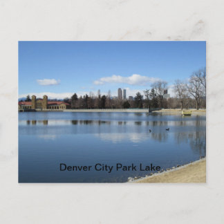Cartão postal do Lago Denver City Park