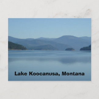 Cartão postal do Lago Koocanusa Montana