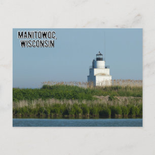 Cartão postal do Lago Manitowoc Wisconsin