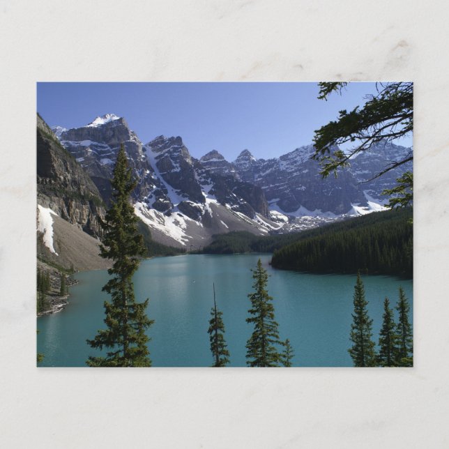 Cartão postal do lago Moraine (Frente)