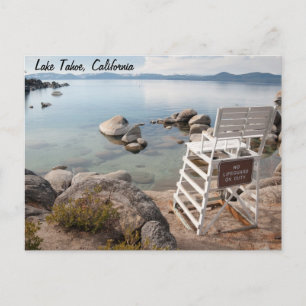 Cartão postal do lago Tahoe
