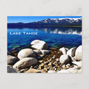 Cartão postal do lago Tahoe, que é bonito