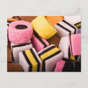 Cartão postal do Licorice Sweets
