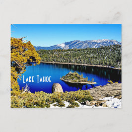 Cartão postal do lindo Lago Tahoe