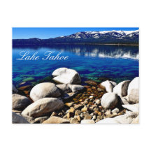 Cartão postal do lindo Lago Tahoe