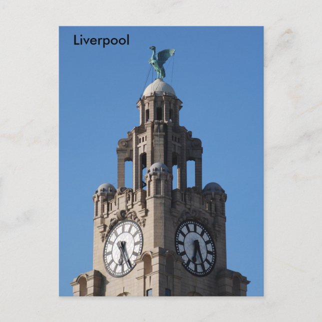 Cartão Postal do Liver Bird (Frente)