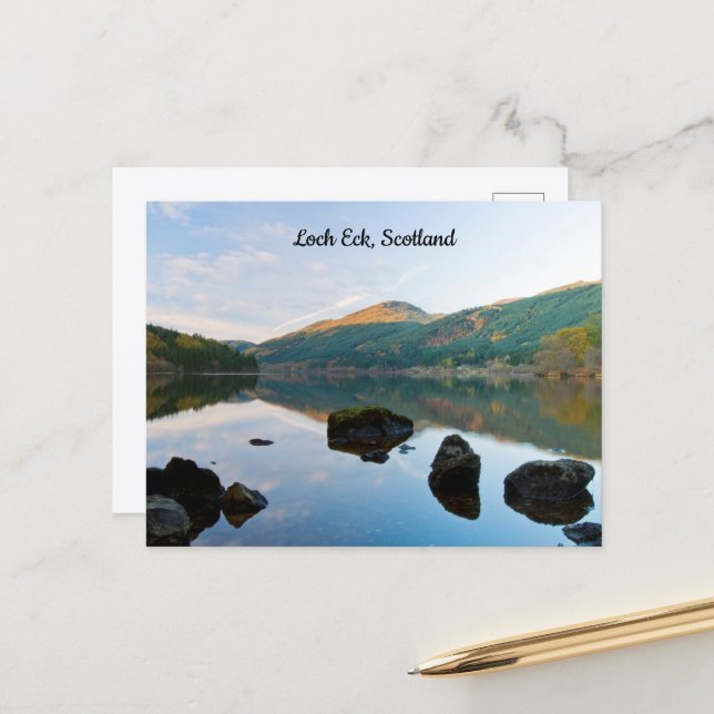 Cartão postal do Loch Eck, Escócia (Frente/Verso In Situ)