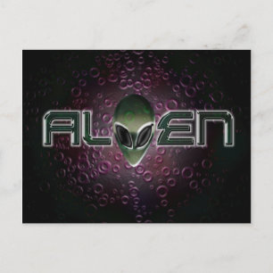 Cartão postal do logotipo de Alien