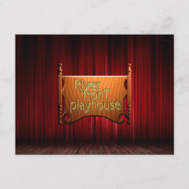 Cartão postal do logotipo do rico