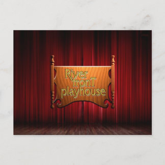 Cartão postal do logotipo do rico