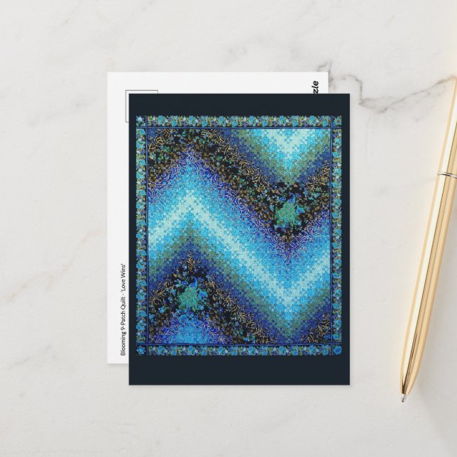 Cartão postal do Love Wins Quilt (Frente/Verso In Situ)