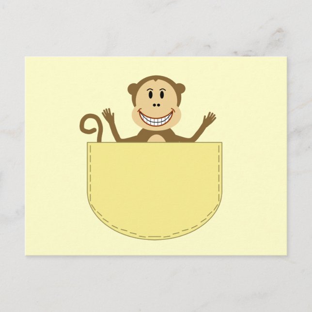 Cartão postal do Macaco no Bolso (Frente)