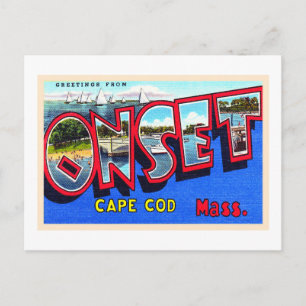 Cartão postal do MÃE Vintage de Cape Cod Massach