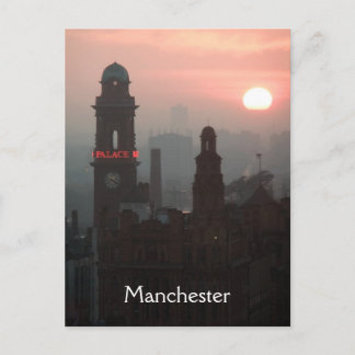 Cartão postal do Manchester Sunset