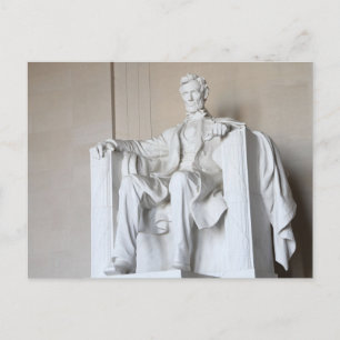 Cartão postal do Memorial Abraham Lincoln em Washi
