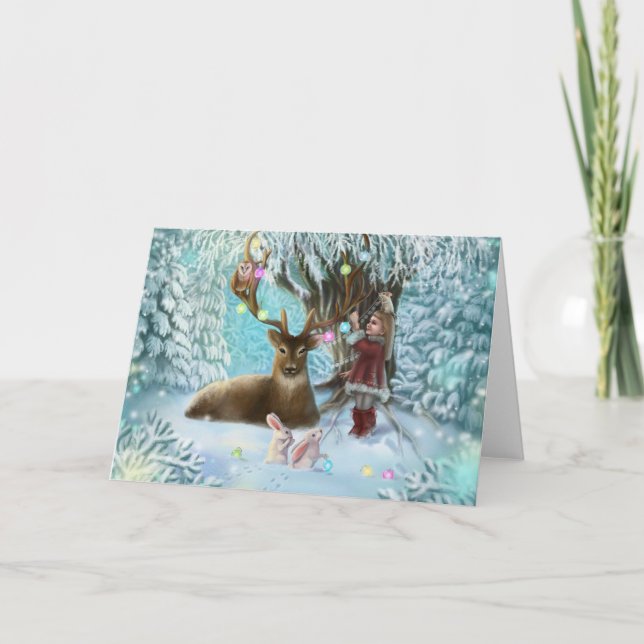 cartão postal do merry xmas (Frente)
