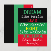 Cartão postal do mês negro BLM preto legado preto