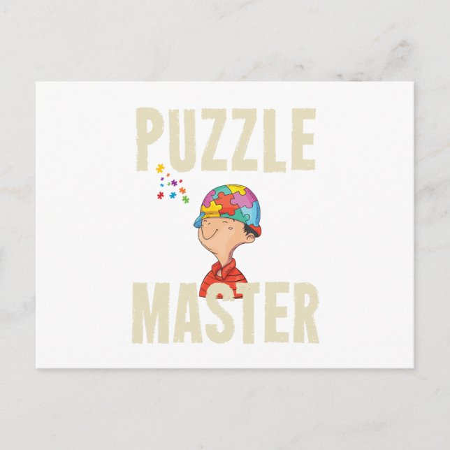 Cartão Postal do Mestre do Puzzle (Frente)