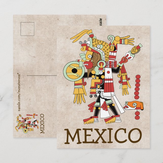 Cartão postal do México (Frente/Verso)