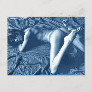 Cartão postal do modelo de lingerie