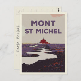 Cartão postal do Mont Santo Michel