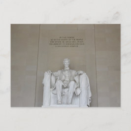 Cartão Postal do Monumento a Lincoln Viagem Escola