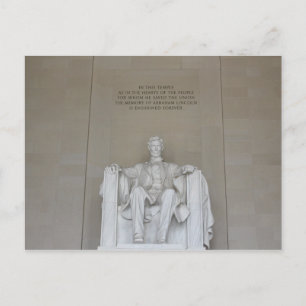 Cartão Postal do Monumento a Lincoln Viagem Escola