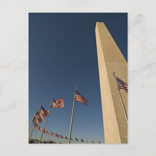 Cartão Postal do Monumento a Washington (Frente)