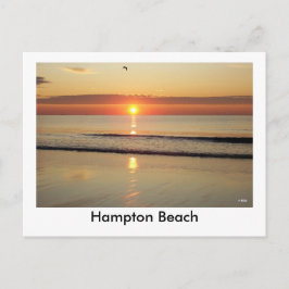 Cartão Postal do Nascer do Sol na Praia de Hampton