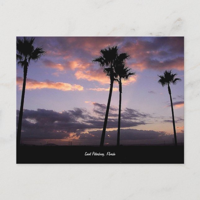 Cartão postal do nascer do sol, Saint Petersburg,  (Frente)