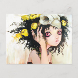 Cartão postal do ninho de pássaro