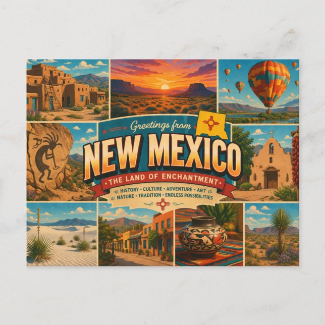 Cartão Postal do Novo México (Frente)
