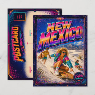 Cartão postal do Novo México dos anos 80 Retro