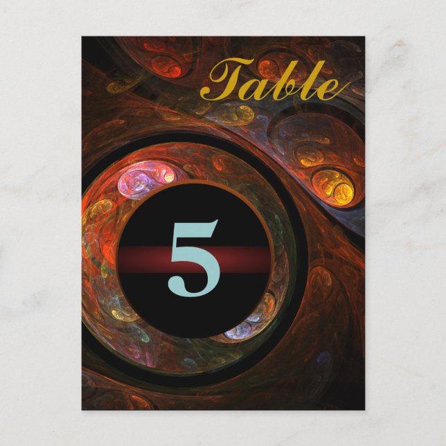 Cartão postal do Número da Tabela de Conexão Fluid (Frente)