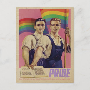 Cartão postal do Orgulho de TI do Vintage SHOUT