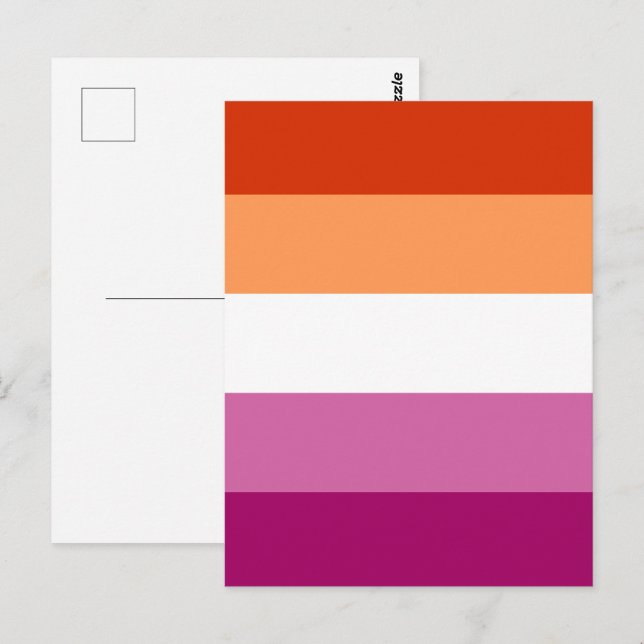 Cartão postal do Orgulho Lésbico (Frente/Verso)