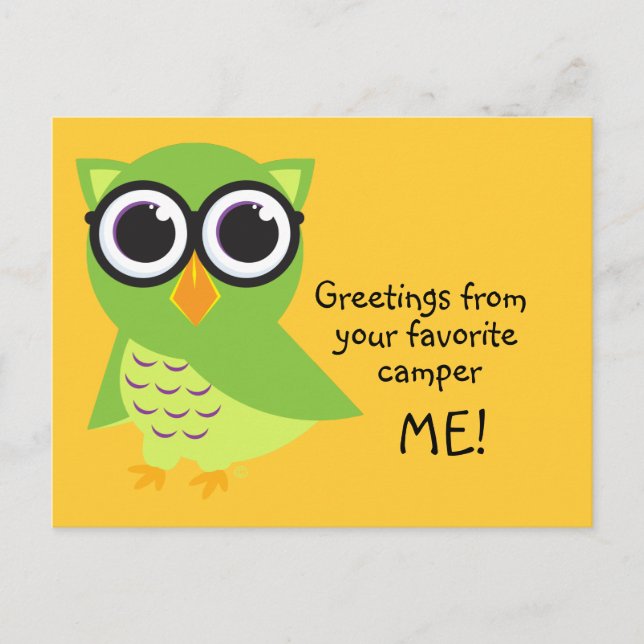 Cartão postal do Owl (Frente)